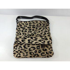 Maurizio Taiuti Leopard Print Handbag Purse Leather Italy Cheetah Animal Mobwife